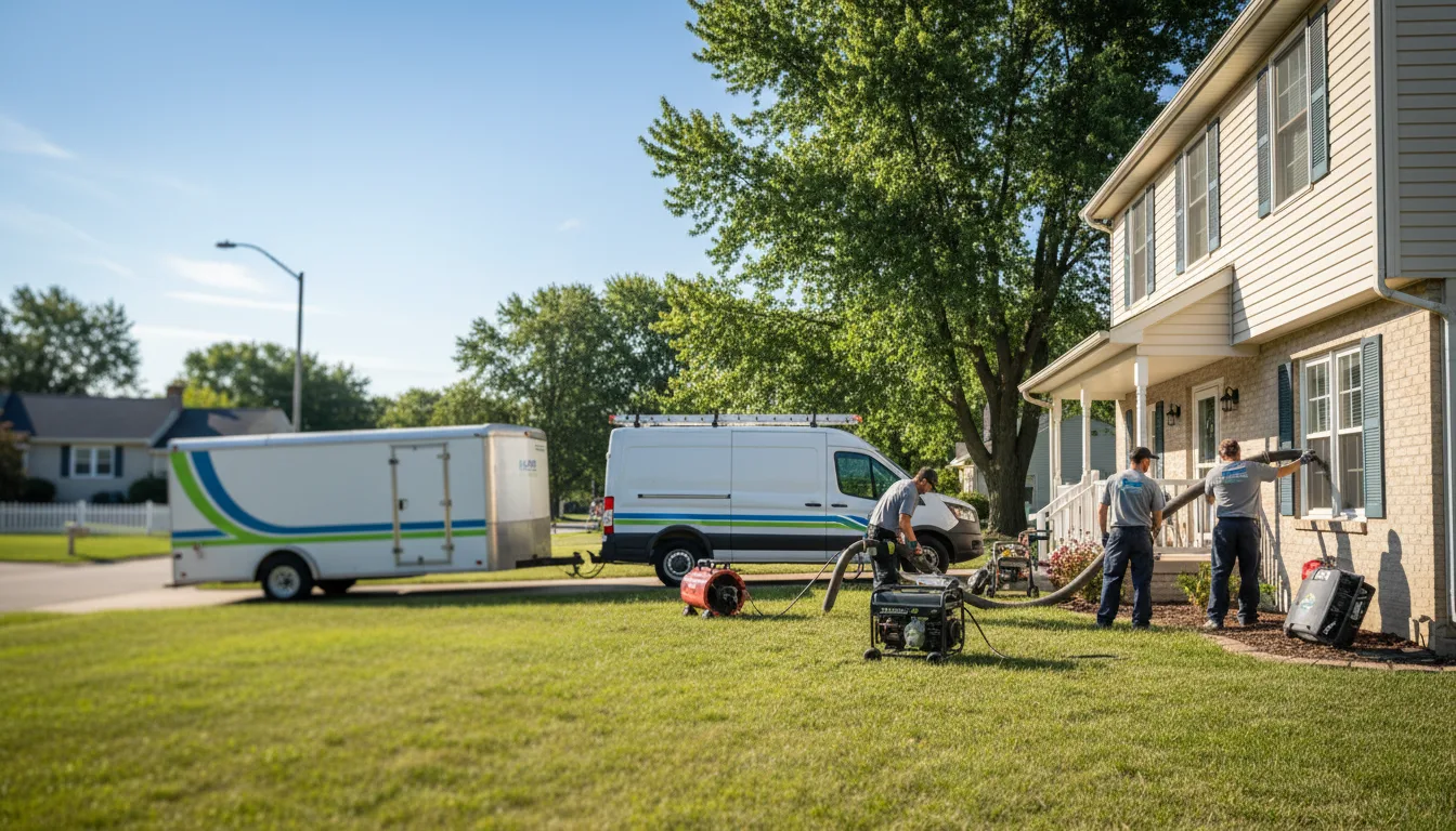 Flooded Basement Restoration And Cleanup With Repair in Chanute, KS near me